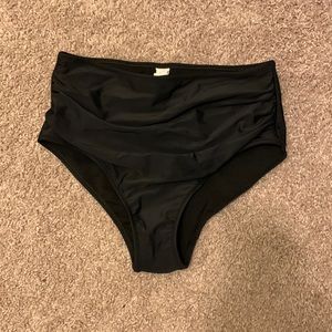 High waist black bikini bottom (never worn)